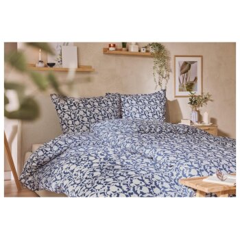 LIVARNO® Renforcé-Bettwäsche, 135 x 200 cm (Blau) - B-Ware neuwertig