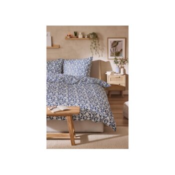 LIVARNO® Renforcé-Bettwäsche, 135 x 200 cm (Blau) - B-Ware neuwertig