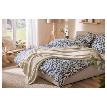 LIVARNO® Renforcé-Bettwäsche, 135 x 200 cm (Blau) - B-Ware neuwertig