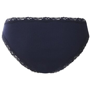 esmara® Damen Gerippte Slips mit Spitze, 5 Stück - B-Ware