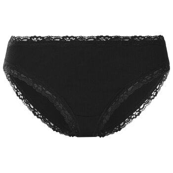 esmara® Damen Gerippte Slips mit Spitze, 5 Stück - B-Ware