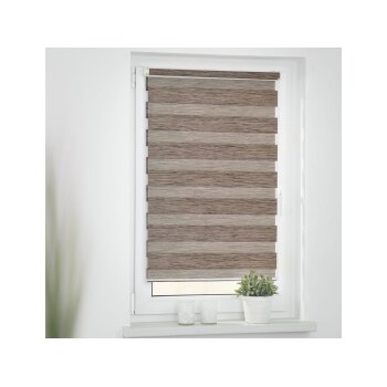 Lichtblick Duo Rollo Klemmfix, ohne Bohren, meliert (Hellbraun, 70 x 150 cm) - B-Ware sehr gut