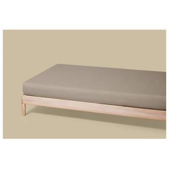 LIVARNO® Jersey-Spannbettlaken, 140-160 x 200 cm (Braun) - B-Ware neuwertig