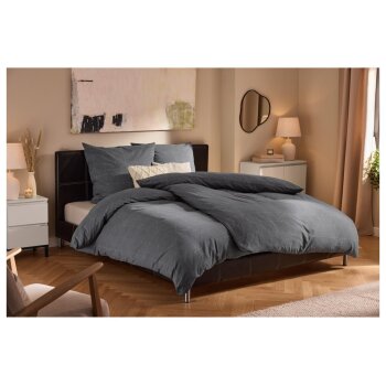 LIVARNO® Jersey-Spannbettlaken, 140-160 x 200 cm -...