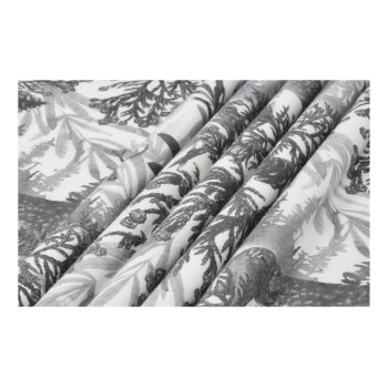 LIVARNO® Feinbiber-Bettwäsche, 135 x 200 cm (Weiß/Grau) - B-Ware neuwertig