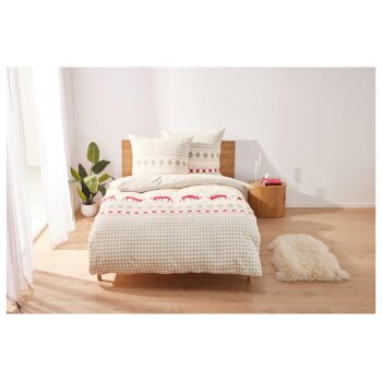 LIVARNO home Bettwäsche, aus Fleece, 260 x 240 cm,...