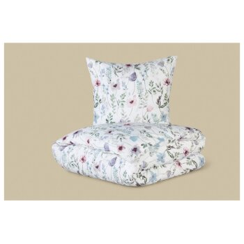 LIVARNO® Renforcé-Bettwäsche, 135 x 200 cm (Blumen) - B-Ware neuwertig