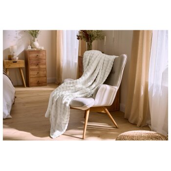 LIVARNO® Kuscheldecke (Weiß) - B-Ware neuwertig