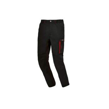 PARKSIDE® Herren Arbeitsbundhose, gefüttert (Schwarz/Rot, 58) - B-Ware neuwertig