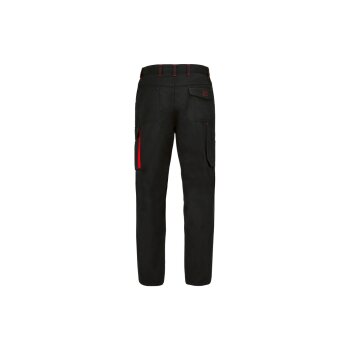 PARKSIDE® Herren Arbeitsbundhose, gefüttert (Schwarz/Rot, 58) - B-Ware neuwertig