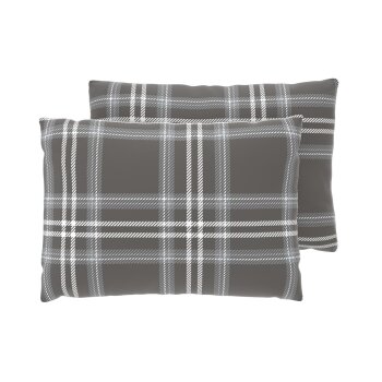 LIVARNO® 2er Set Kissenbezüge, aus Feinbiber, 50...