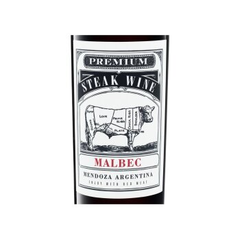 Premium Steak Wine Malbec Mendoza Argentinien trocken,...