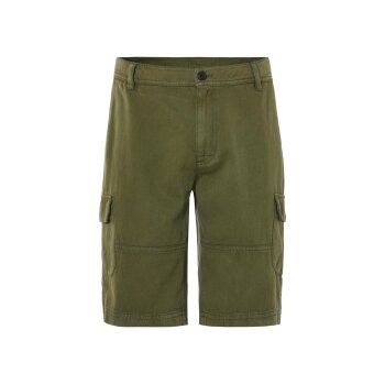 LIVERGY® Herren Cargo-Bermudas, mit seitlichen Eingrifftaschen (Olive, 56) - B-Ware neuwertig