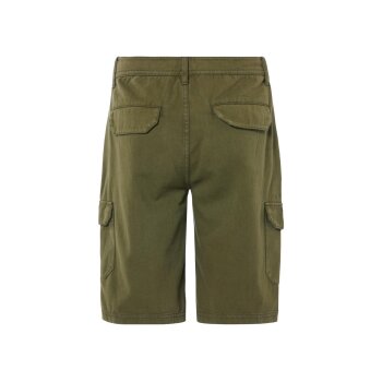 LIVERGY® Herren Cargo-Bermudas, mit seitlichen Eingrifftaschen (Olive, 56) - B-Ware neuwertig