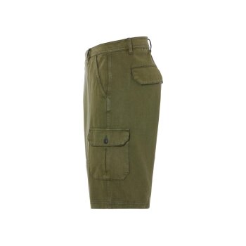 LIVERGY® Herren Cargo-Bermudas, mit seitlichen Eingrifftaschen (Olive, 56) - B-Ware neuwertig
