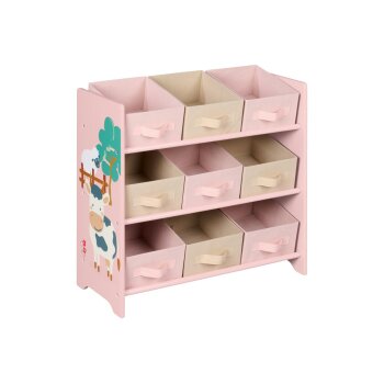 LIVARNO® Aufbewahrungsregal, 65 x 62 x 30 cm (Rosa) - B-Ware sehr gut