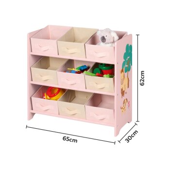 LIVARNO® Aufbewahrungsregal, 65 x 62 x 30 cm (Rosa) - B-Ware sehr gut