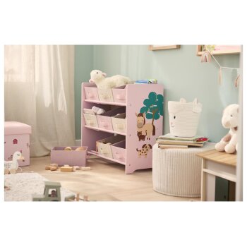 LIVARNO® Aufbewahrungsregal, 65 x 62 x 30 cm (Rosa) - B-Ware sehr gut