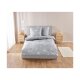 LIVARNO home Wendebettwäsche, aus Mikrofaser-Feinbiber, 240 x 220 cm, grau - B-Ware sehr gut