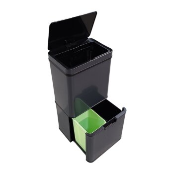 Ribelli Sensor Mülleimer 72L - 4 Fächer Grau - B-Ware Sonstiges