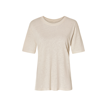 esmara® Damen Leinen-T-Shirt, mit...
