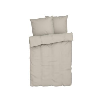 LIVARNO home Musselin-Bettwäsche, 200 x 220 cm (Beige) - B-Ware neuwertig
