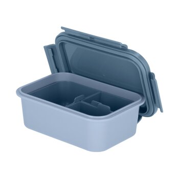 SILVERCREST® Frischhaltedose mit 3 Einsätzen, 1 l, blau - B-Ware neuwertig