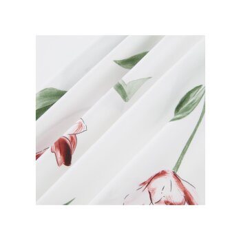 LIVARNO home Bettwäsche, aus Mikrofaser-Satin, 200 x 220 cm, Tulpen - B-Ware sehr gut