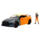 Jada Modellauto, Naruto-Auto und Figur, 1:24 (2009 Nissan GT-R) - B-Ware sehr gut