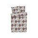 LIVARNO home Mikrofaser-Satin-Bettwäsche, 160 x 200 cm, 70 x 80 cm, Blumen - B-Ware neuwertig
