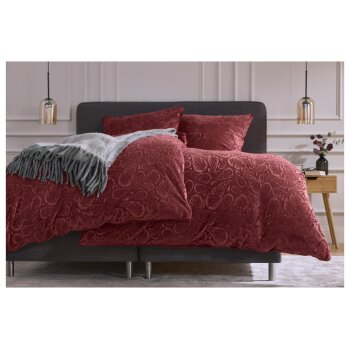 LIVARNO® Bettwäsche, aus Plüsch, 160 x 200 cm, rot - B-Ware sehr gut