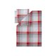 LIVARNO® Bettwäsche, aus CVC-Feinbiber, 220 x 200 cm, kariert/rot/grau - B-Ware sehr gut