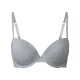 esmara® Damen Bügel-BHs, 2 Stück, gepaddete Cups (Schwarz/Grau, 80B) - B-Ware sehr gut