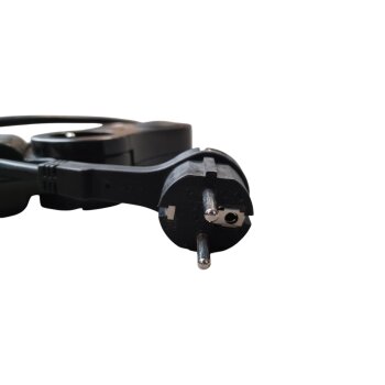 TRONIC® Steckdosenleiste wendig inkl. USB, schwarz - B-Ware sehr gut