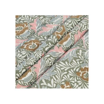 LIVARNO Home Mikrofaser-Satin-Bettwäsche, 160 x 200 cm, Blumenmuster/grün - B-Ware sehr gut