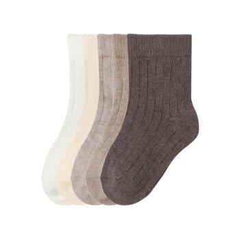lupilu® Gerippte Baby Socken, 5 Paar (creme/beige/braun, 15/18) - B-Ware neuwertig