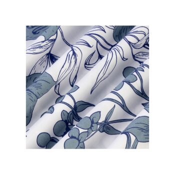 LIVARNO home Satin-Bettwäsche, 155 x 220 cm (Blau/Weiß) - B-Ware neuwertig