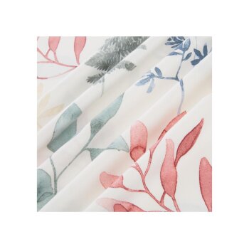 LIVARNO home Bettwäsche, aus Mikrofaser-Satin, 240 x 220 cm, Pflanzen - B-Ware sehr gut
