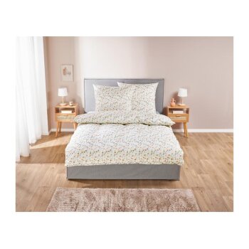 LIVARNO home Bettbezug aus Mikrofaser-Satin, 240 x 220 cm, Punkte - B-Ware neuwertig