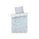 LIVARNO home Bettwäsche, aus Mikrofaser-Satin, 140 x 200 cm, Blumenmuster/blau/weiß - B-Ware sehr gut