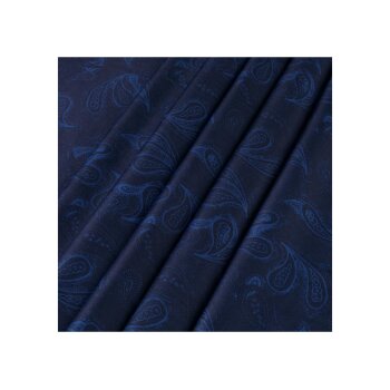 LIVARNO home Bettwäsche, Mikrofaser-Satin, 160 x 200 cm, Paisley/blau - B-Ware sehr gut