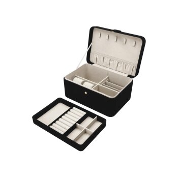 CIEN Beauty Schmuckkoffer, schwarzer Samt - B-Ware neuwertig