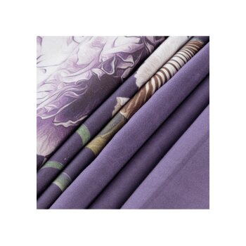 LIVARNO home Bettwäsche, aus Mikrofaser-Satin, 140 x 200 cm, lila - B-Ware neuwertig