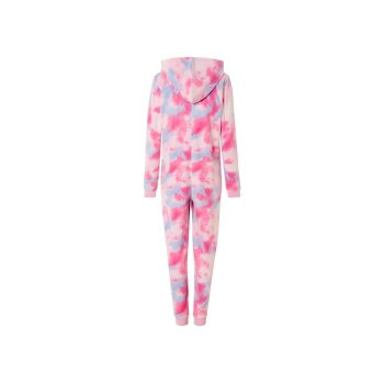 esmara® Damen Plüsch-Jumpsuit, mit Bündchen (Gemustert bunt, S(36/38)) - B-Ware neuwertig