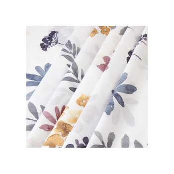 LIVARNO home Renforce-Bettwäsche, 160 x 200 cm, Blumen/weiß - B-Ware sehr gut