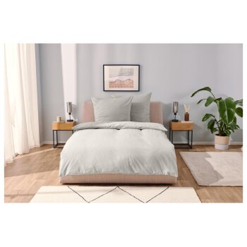 LIVARNO home Bettwäsche, aus Leinen, 160 x 200 cm, sand - B-Ware sehr gut