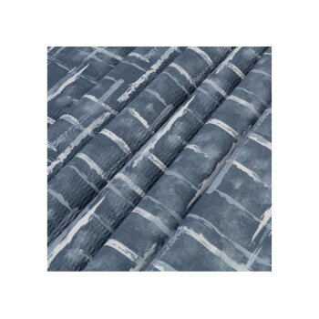 LIVARNO home Bettwäsche, aus CVC Renforcé, 220 x 200 cm, blau/kariert - B-Ware sehr gut