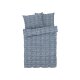 LIVARNO home Bettwäsche, aus CVC Renforcé, 220 x 200 cm, blau/kariert - B-Ware sehr gut