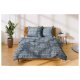 LIVARNO home Bettwäsche, aus CVC Renforcé, 220 x 200 cm, blau/kariert - B-Ware sehr gut