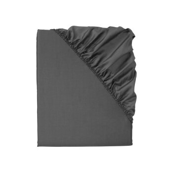 LIVARNO home Satin-Spannbettlaken, 90-100 x 200 cm (Grau)...
